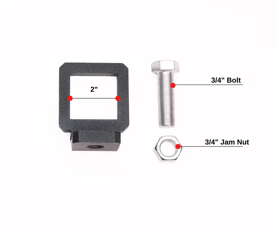 2" BulletProof Anti-Rattle Clamp Included Parts