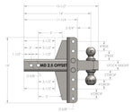BulletProof 2.5 Inch Medium Duty 4 Inch & 6 Inch Offset Hitch