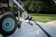 BulletProof Medium Duty 1 Inch Auto Retractable Ratchet Strap In-Use