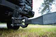 BulletProof Extreme Duty 4 Inch Tow Strap - Branded Black In-Use