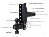 BulletProof 2.5 Inch Medium Duty 4 Inch & 6 Inch Offset Hitch