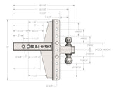 BulletProof 2.5 Inch Extreme Duty 4 Inch & 6 Inch Offset Hitch