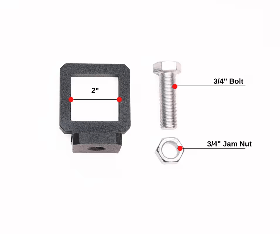 2-Inch BulletProof Anti-Rattle Clamp- Parts Included