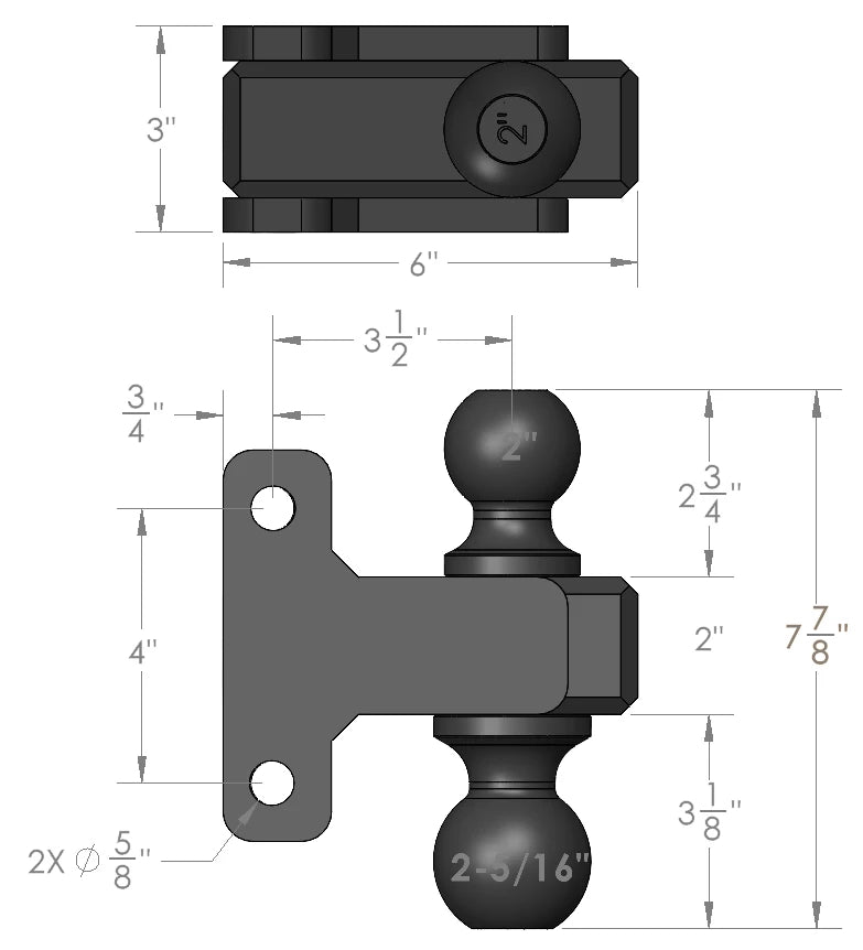 BulletProof Heavy/Extreme Duty 2-Inch & 2 5/16-Inch Dual Ball- Production Specifications