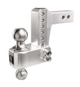 BulletProof 2.0 Inch Aluminum Medium Duty 4 Inch Drop/Rise Hitch - Stainless Ball