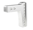 BulletProof 2.0 Inch Aluminum Medium Duty 4 Inch Drop/Rise Hitch - Stainless Ball
