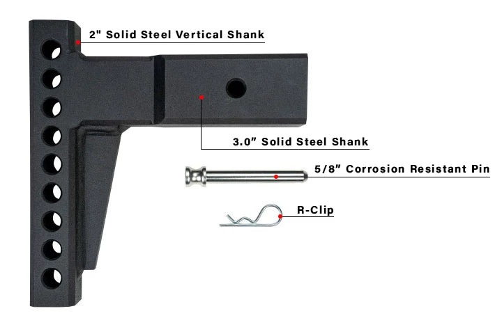BulletProof 3-Inch Weight Distribution Shank- Parts Included