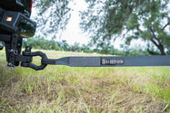 BulletProof Heavy Duty 3 Inch Tow Strap - Branded Black In-Use