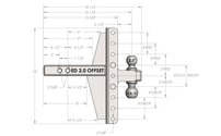 BulletProof 2.0 Inch Extreme Duty 4 Inch & 6 Inch Offset Hitch