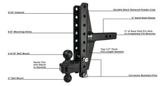Bulletproof 2.0 Inch Heavy Duty 4 Inch & 6 Inch Offset Hitch