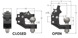 Bulletproof Channel Pintle Attachment (Black)