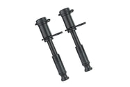BulletProof Hitches - 5/8 Inch Trailer Hitch Locking Pins - Universal Fit, Stainless Steel, Weather Resistant Rubber Cap - Black, 2 Pack