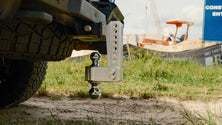 BulletProof 2.0 Inch Aluminum Medium Duty 6 Inch Drop/Rise Hitch - Stainless Ball