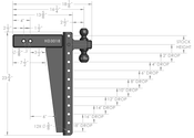 BulletProof 3.0 Inch Heavy Duty 18 Inch Drop/Rise Hitch