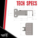 BulletProof Hitches - Hitch Step Attachment Rated to 1,000 lbs - SUV, RV, & Truck Hitch Step - Steel, Black Powder Coat, Corrosion-Resistant - for Retrieving Items from Bed, Rack, Toolbox