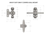 BulletProof Heavy/Extreme Duty Sway Control Ball Mount