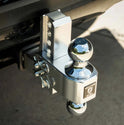 BulletProof 2.0 Inch Aluminum Medium Duty 4 Inch Drop/Rise Hitch - Stainless Ball