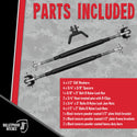 BulletProof Hitches - Frame-Mounted Hitch Stabilizer Draw Bars - Adjustable Trailer Stabilizer Bars - Solid Steel, Black Powder Coat, Hardware Included