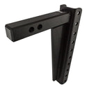 BulletProof Hitches 2.0 Inch Adjustable Heavy Duty (22,000lb Rating) 14 Inch Drop/Rise Trailer Hitch with 2 Inch and 2 5/16 Inch Dual Ball (Black Textured Powder Coat, Solid Steel)