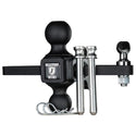 BulletProof Hitches - Medium Duty Sway Control Ball Mount with 2 Inch and 2-5/16 Inch Combination Ball - Rated to 14,000 lbs for Trailer Sway Control - Solid Steel, Black Powder Coat, Corrosion Resistant