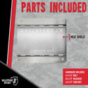BulletProof Hitches - Exhaust Heat Shield - Stainless Steel Mud Flap Heat Shield - Protects Mud Flap from Corrosion, Heat Damage, and Road Debris