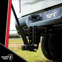 BulletProof Hitches - Trailer Hitch Flag Pole Holder - Flag Holder for Truck, RV, & SUV - Solid Steel, Corrosion Resistant, Black Powder Coat