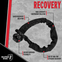 BulletProof Hitches - 3/4 Inch x 36 Inch Soft Shackle Recovery - 100,000 lbs Breaking Strength - Tow Shackle for Recovery of UTVs, ATVs, SUVs, Trucks, Offroad, 4x4s, and More