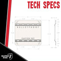 BulletProof Hitches - Exhaust Heat Shield - Stainless Steel Mud Flap Heat Shield - Protects Mud Flap from Corrosion, Heat Damage, and Road Debris