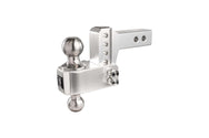 2.0 Inch Aluminum Medium Duty Hitch 2 Inch Drop/Rise w/ Stainless Steel Dual Ball