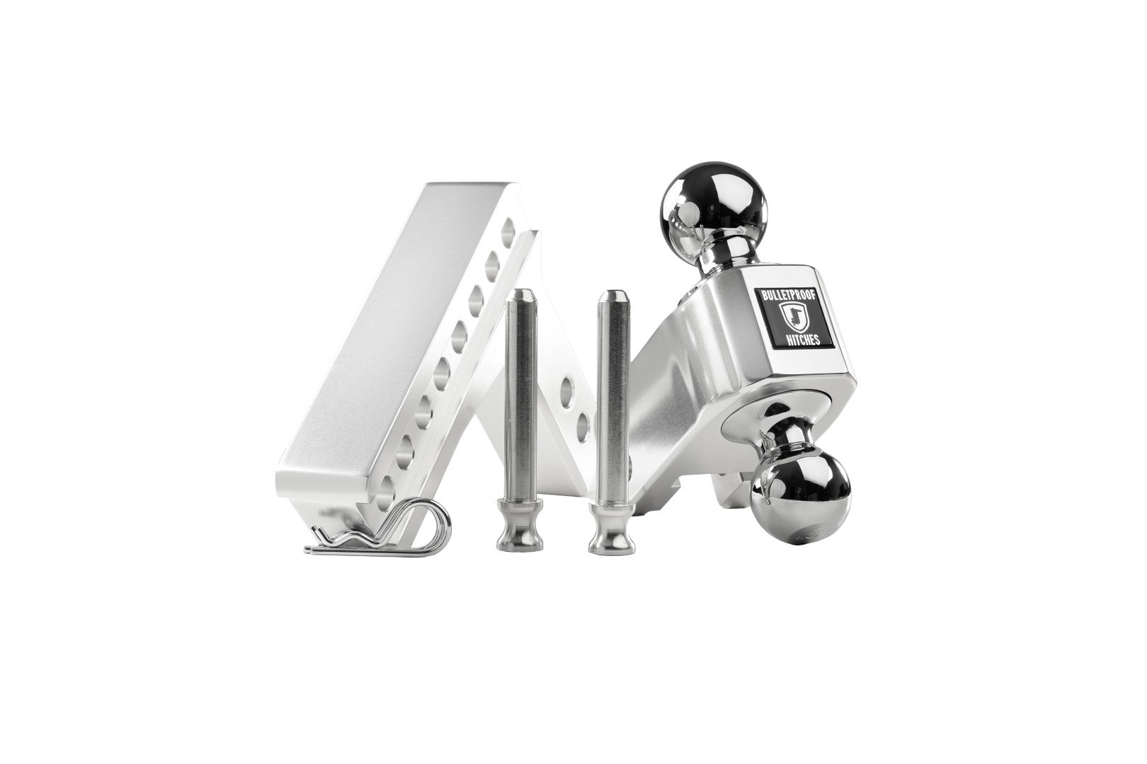 2.0-Inch Aluminum Medium Duty 4-Inch Drop/Rise Hitch- Production Description