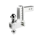 2.0 Inch Aluminum Medium Duty 4 Inch Drop/Rise Hitch