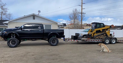 2.5 Inch Heavy Duty 10 Inch Drop/Rise Hitch In-Use