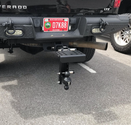 2.5 Inch Heavy Duty 10 Inch Drop/Rise Hitch In-Use