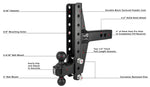 2.5" Heavy Duty 4" & 6" Offset Hitch