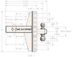 3.0" Heavy Duty 4" & 6" Offset Hitch