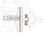 3.0" Heavy Duty 4" & 6" Offset Hitch