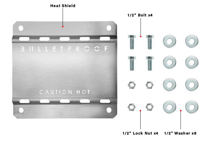 BulletProof Hitches Heat Shield Included Parts