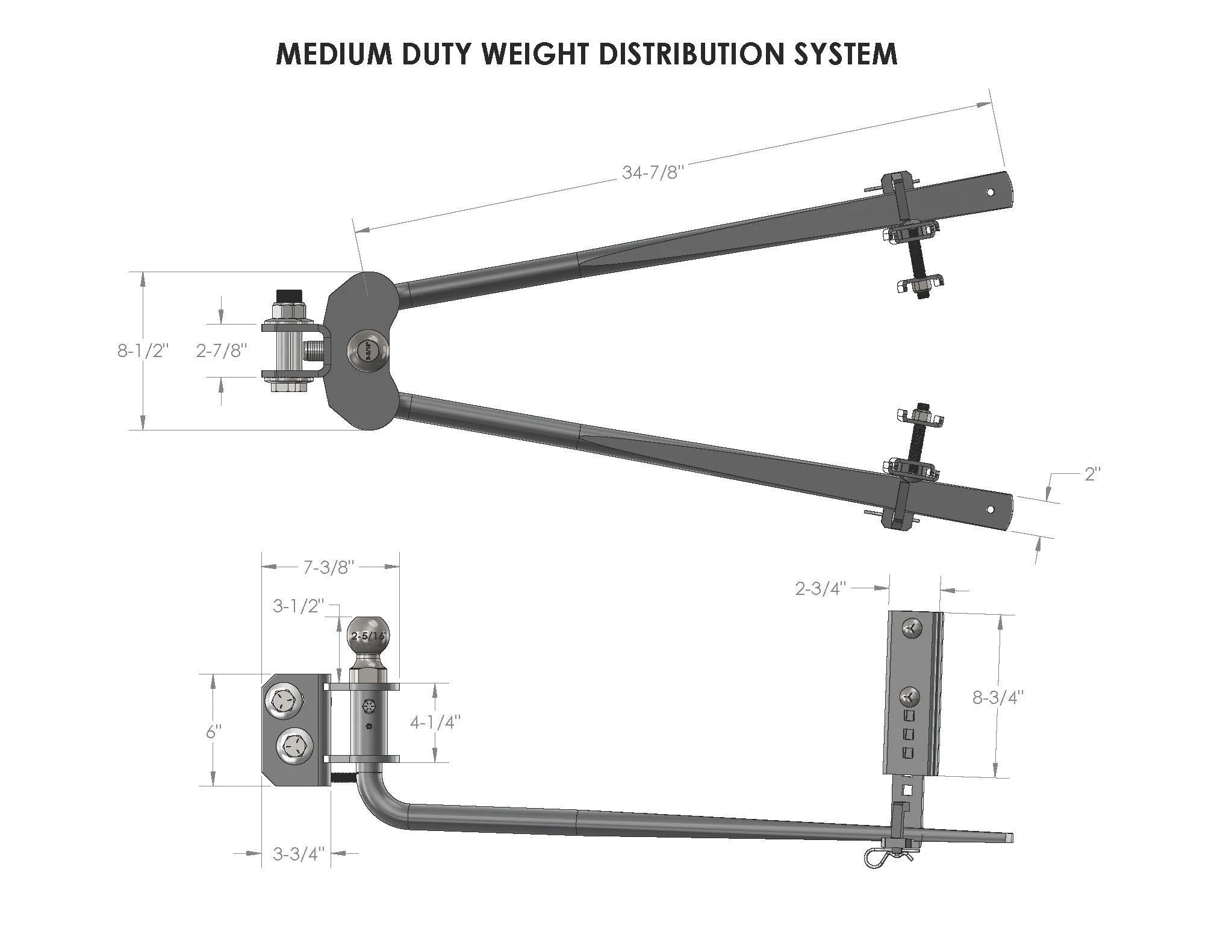 BulletProof Medium Duty Weight Distribution System- Production Specifications