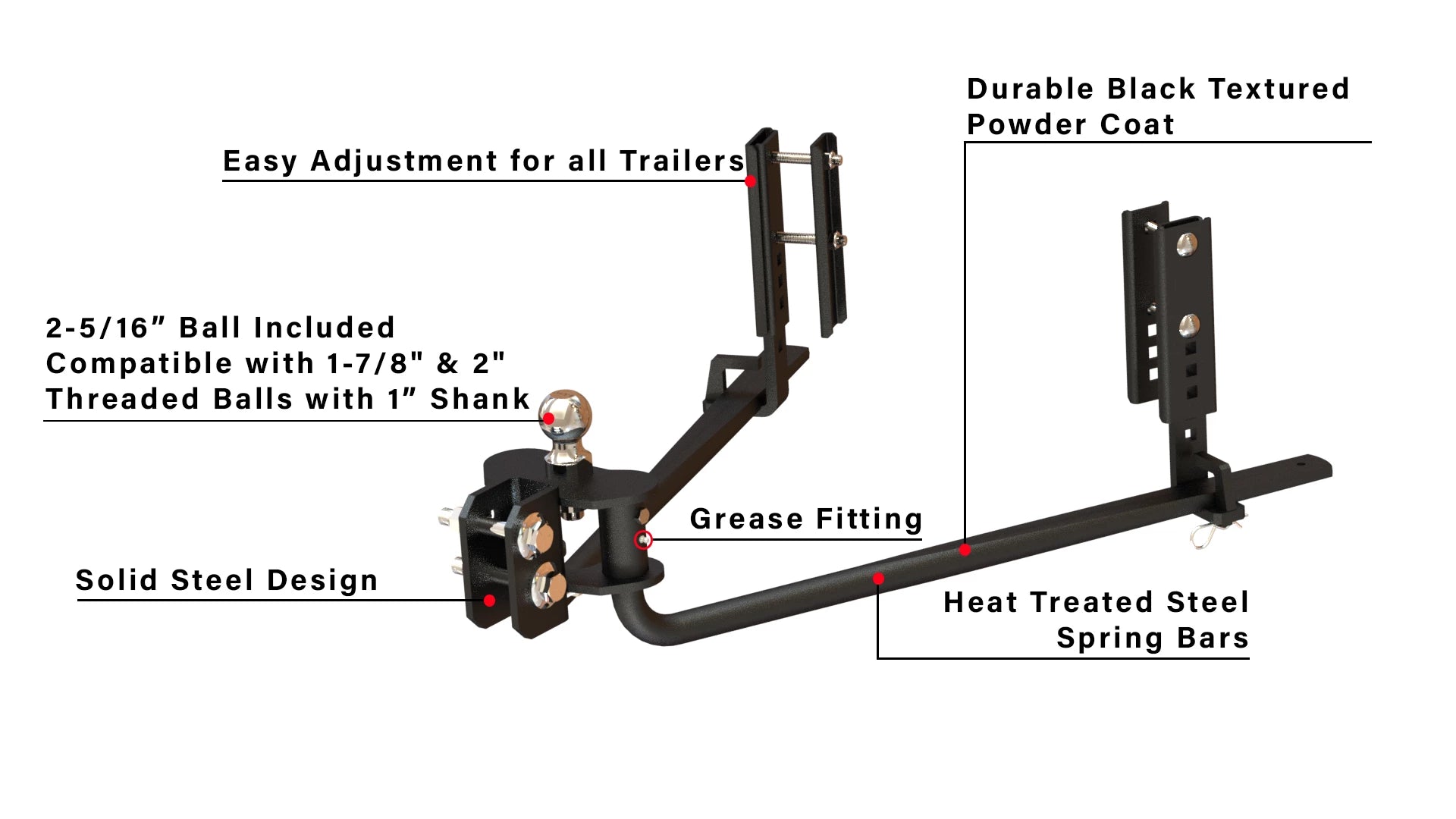 BulletProof Medium Duty Weight Distribution System- Parts Included