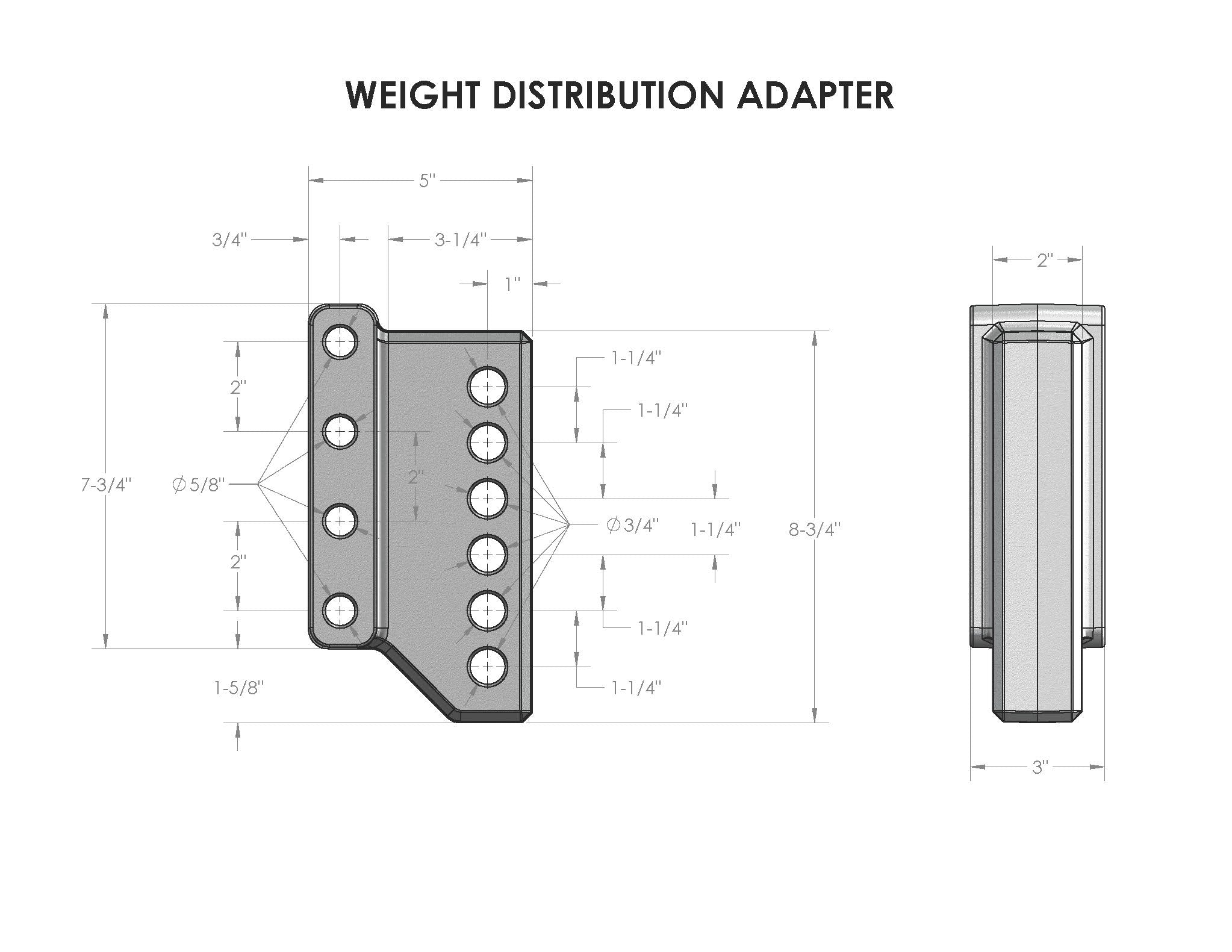 Heavy Duty Weight Distribution Adapter Design Specification