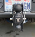 2.0 Inch Medium Duty 4 Inch Drop/Rise Hitch In-Use