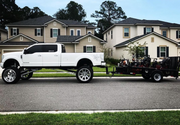 3.0 Inch Heavy Duty 16″ Drop/Rise Hitch In-Use