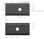 BulletProof Hitches 2.5 Inch to 2 Inch Reducer Sleeve