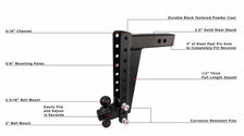 BulletProof 2.5 Inch Heavy Duty 14 Inch Drop/Rise Hitch