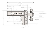 BulletProof 3.0 Inch Heavy Duty 4 Inch Drop/Rise Hitch