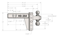 BulletProof 2.5 Inch Heavy Duty 4 Inch Drop/Rise Hitch