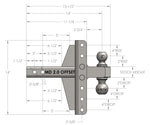 BulletProof 2.0 Inch Medium Duty 4 Inch & 6 Inch Offset Hitch