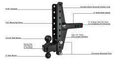 BulletProof 2.0 Inch Extreme Duty 4 Inch & 6 Inch Offset Hitch
