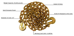 BulletProof Extreme Duty 1/2 Inch x 12' Transport Chain