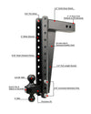 BulletProof 3.0 Inch Heavy Duty 18 Inch Drop/Rise Hitch
